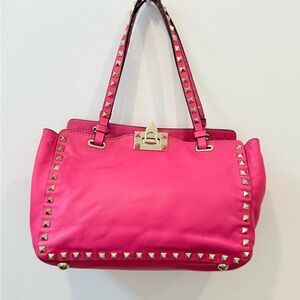 Valentino Garavani Hot Pink Rockstud Bag